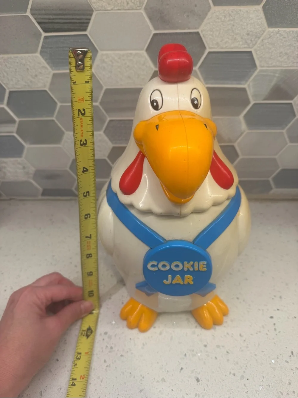 Vintage Rooster Cookie Jar that Crows (see video)! Rare find
